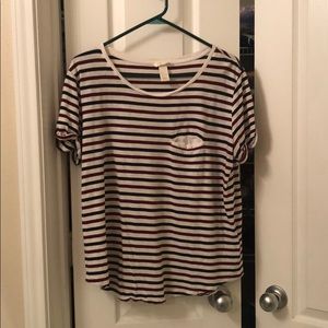 H&M basic striped tee